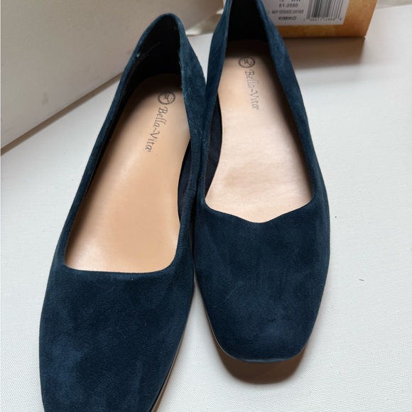 Bella Vita Shoes - Bella Vita Women's Dark Blue Suede Loafers